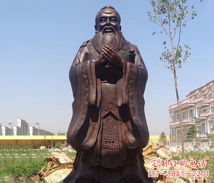 宁波精美的纪念孔子雕像,珍藏中华文化精髓