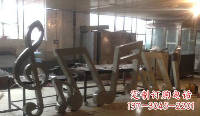 宁波广场音符不锈钢雕塑