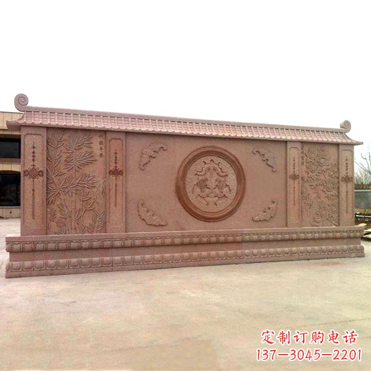 宁波广场影壁石雕