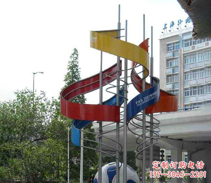 宁波广场足球不锈钢雕塑