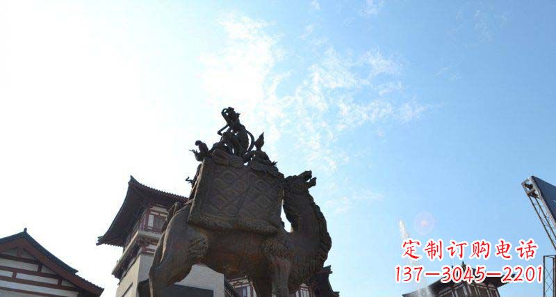 宁波山高水长的传说——大型骆驼景观铜雕