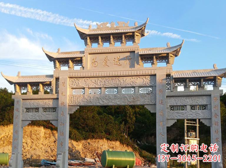 宁波海北石雕牌坊——高品质定制雕塑