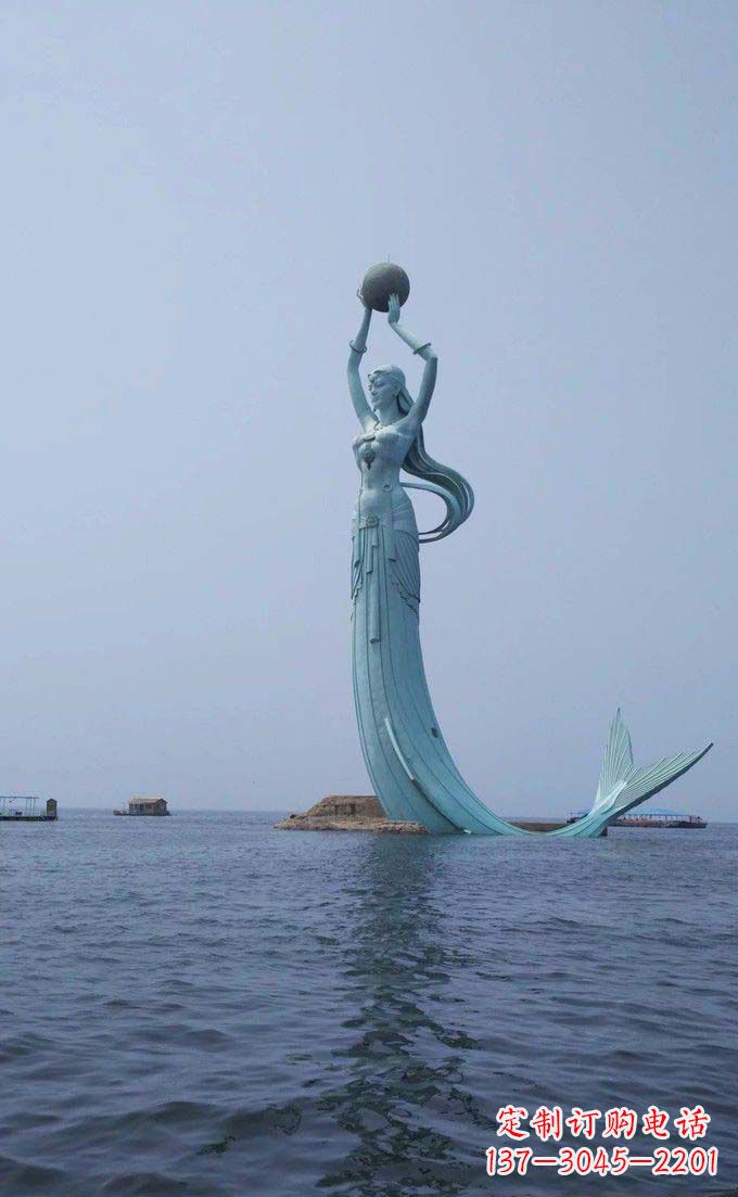 宁波海洋美人鱼不锈钢雕塑