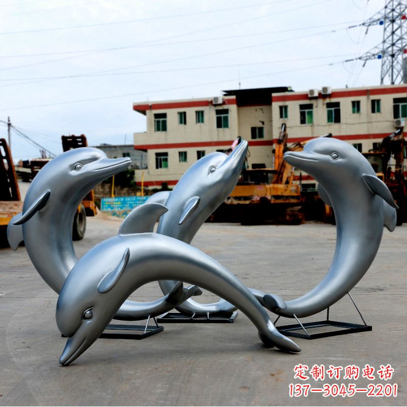 宁波海豚玻璃钢雕塑