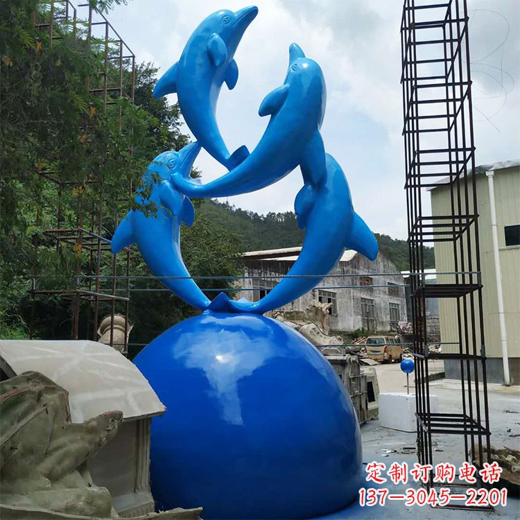 宁波海豚玻璃钢景观雕塑