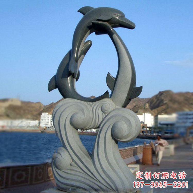 宁波欣赏海豚石雕塑的美丽