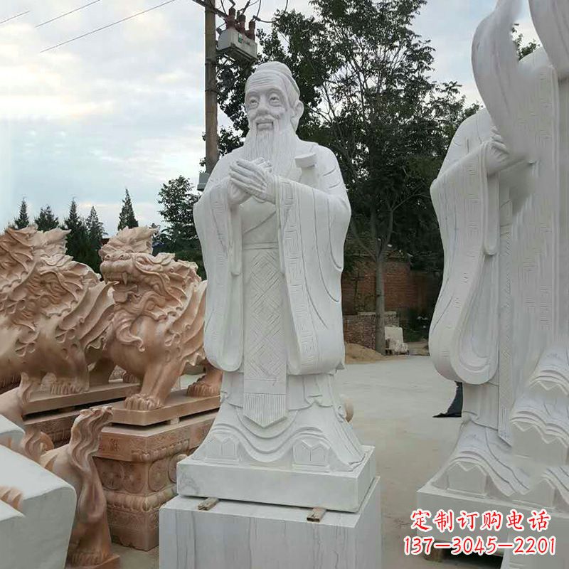 宁波海外的孔子雕像——展示中国文化的象征