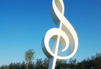 宁波不锈钢音符雕塑，把音乐之美立起来