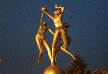 宁波艺术化尽展，欣赏活力女孩景观铜雕