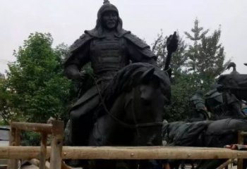 宁波浪漫古将骑马铜雕，让您感受古代将军的风采！