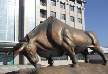 宁波拓荒牛铜雕塑——将历史传承到现代