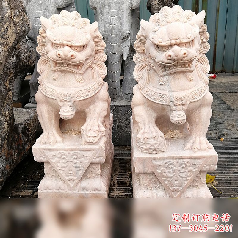 宁波汉白玉北京狮子雕塑