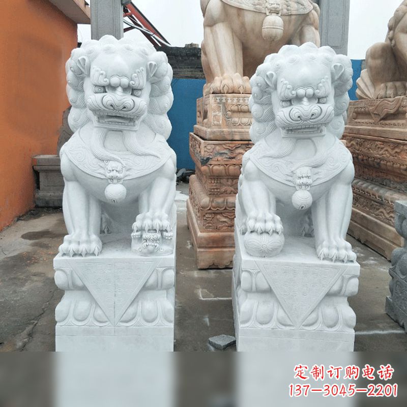 宁波汉白玉北京小狮子