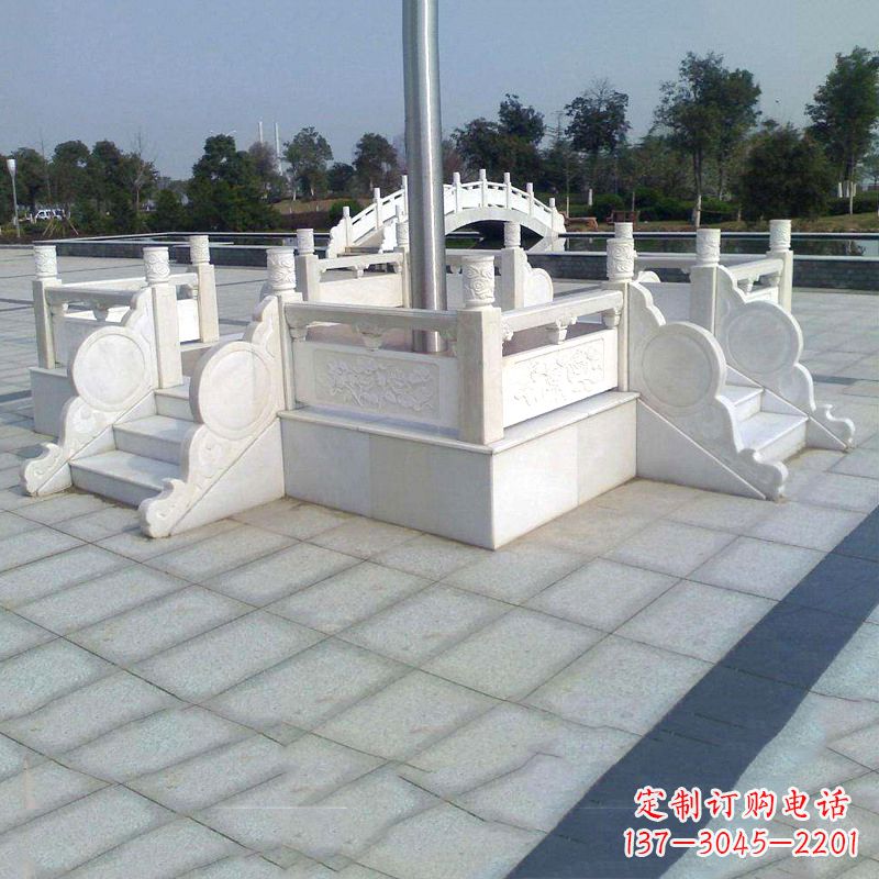宁波汉白玉城市广场升旗台