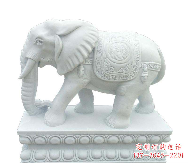 宁波华丽之美,汉白玉大象雕塑