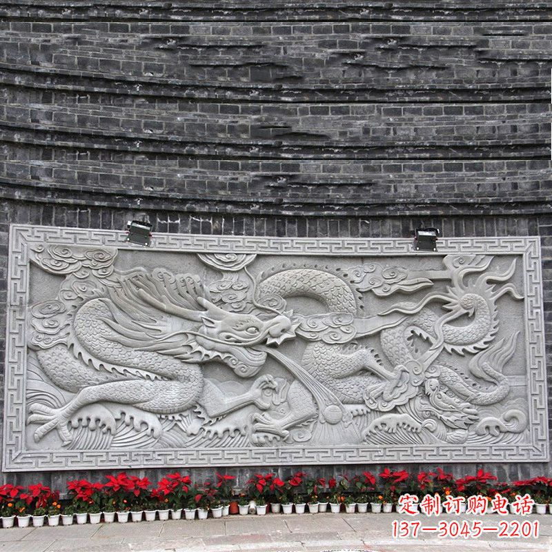 宁波汉白玉龙纹浮雕墙，专为您打造贵族感