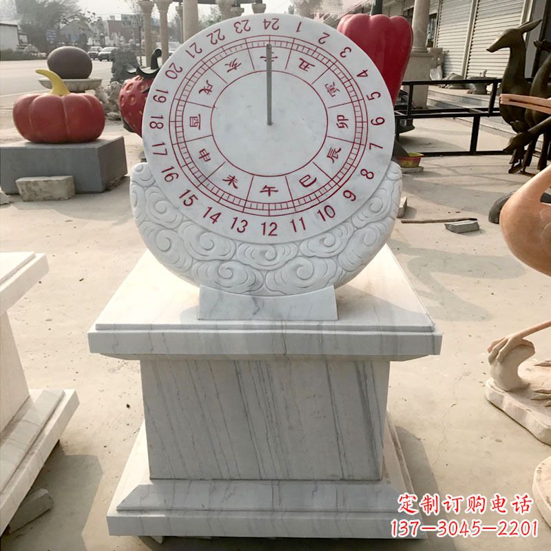 宁波汉白玉日晷石雕