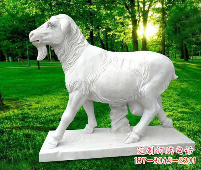 宁波中领雕塑:精美山羊石雕