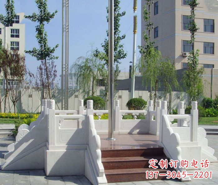 宁波汉白玉升旗台校园石雕