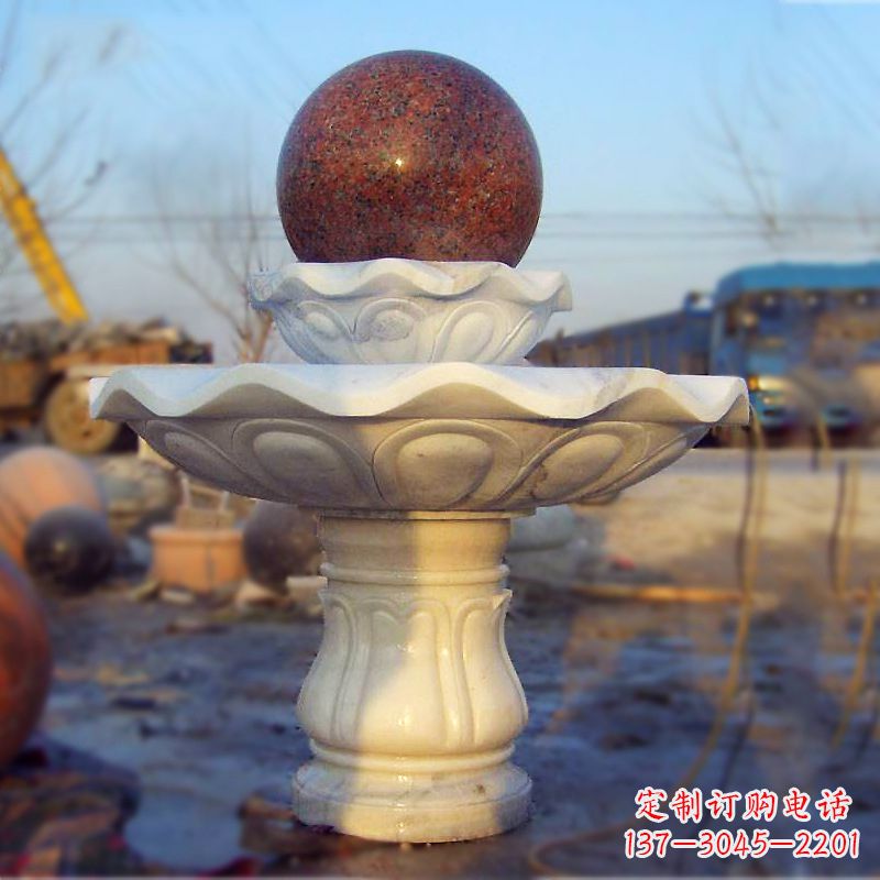 宁波汉白玉石雕风水球