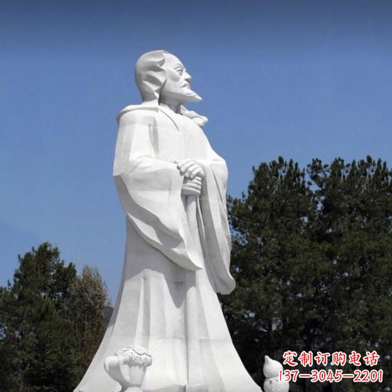 宁波汉白玉陶渊明石雕,中国历史文化人物古代著名田园诗人