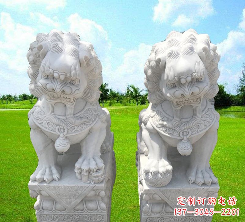 宁波汉白玉狮子雕塑,带您走进文化的世界