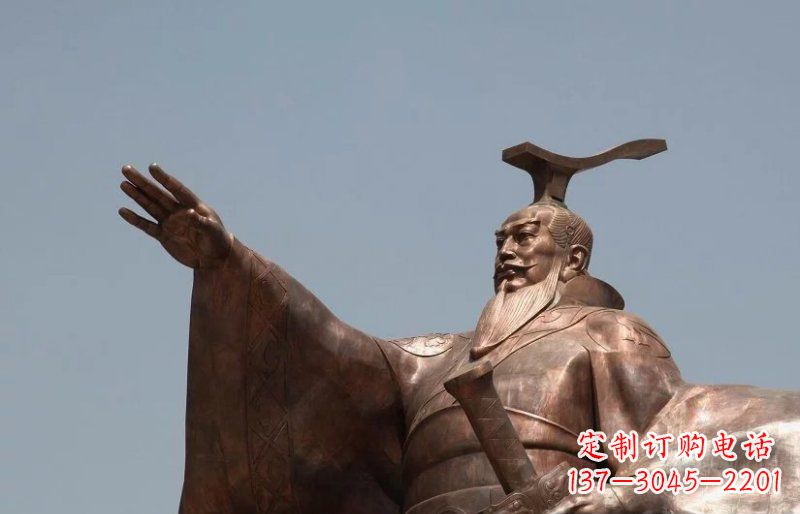 宁波汉武帝古代人物铜雕