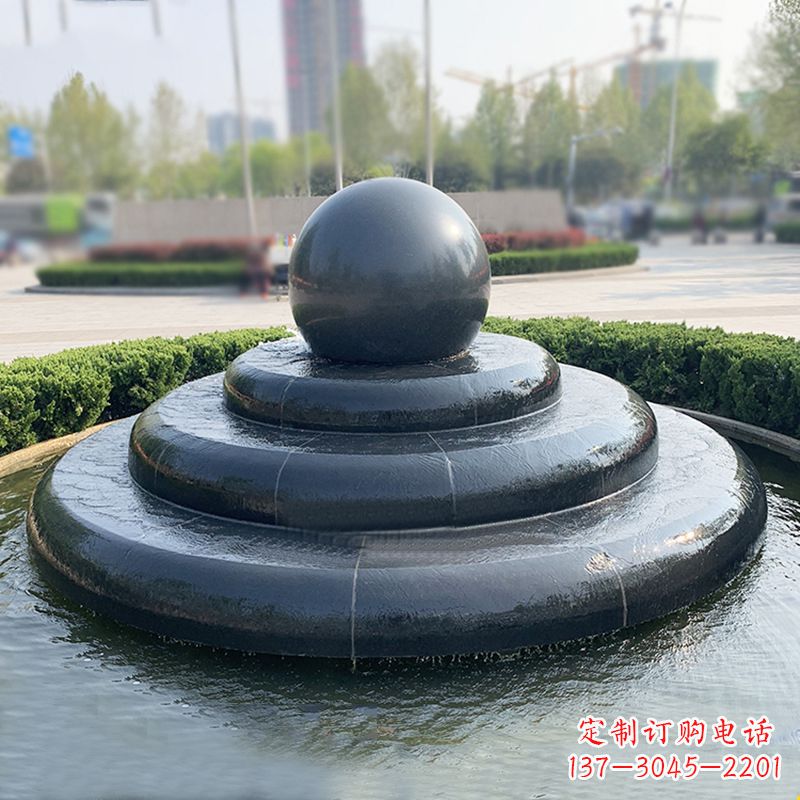 宁波黑曜石风水球:精美雕塑装点繁华都市