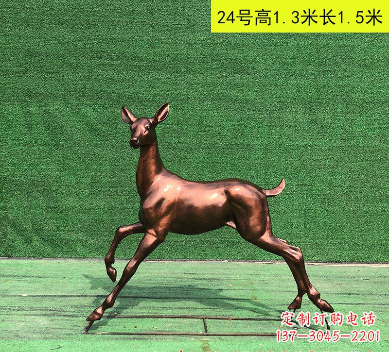 宁波红铜鹿精美雕塑是中领雕塑定制厂家推出的一…