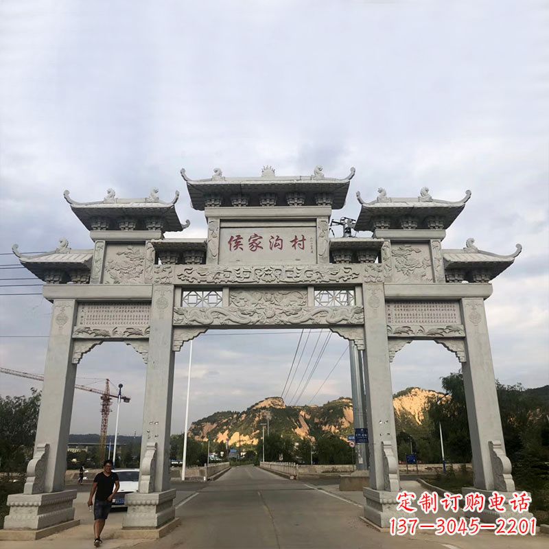 宁波精美牌坊雕塑让您的品牌更加出彩