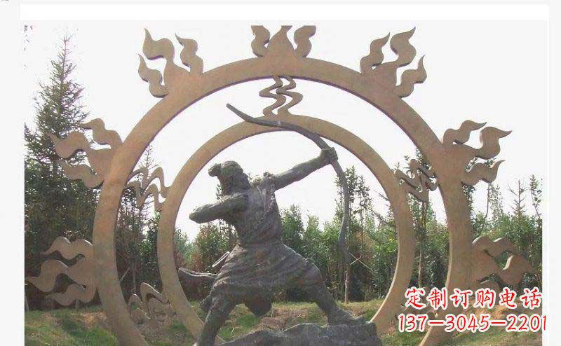 宁波专业定制后羿雕塑,完美彰显人物神韵