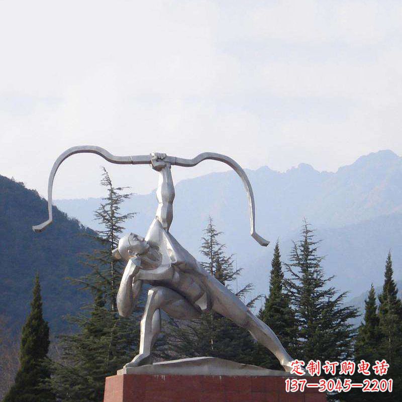 宁波后羿雕塑,不锈钢雕塑制作&定制