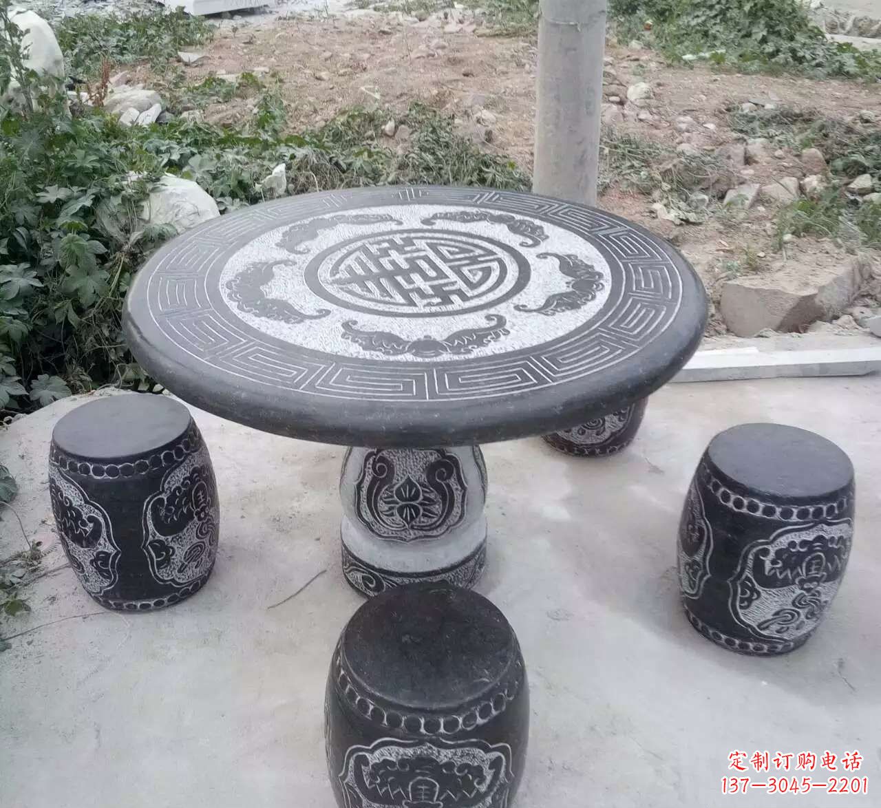 宁波户外石桌凳