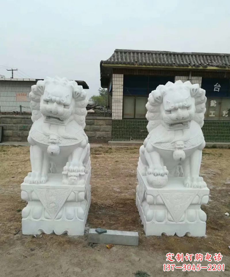 宁波户外镇宅石雕狮子