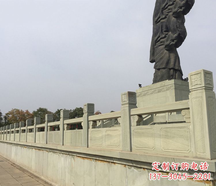 宁波护城河大理石栏板石雕 (3)