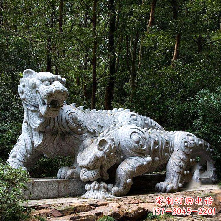 宁波花岗岩老虎雕塑是中领雕塑定制厂家专门为客…