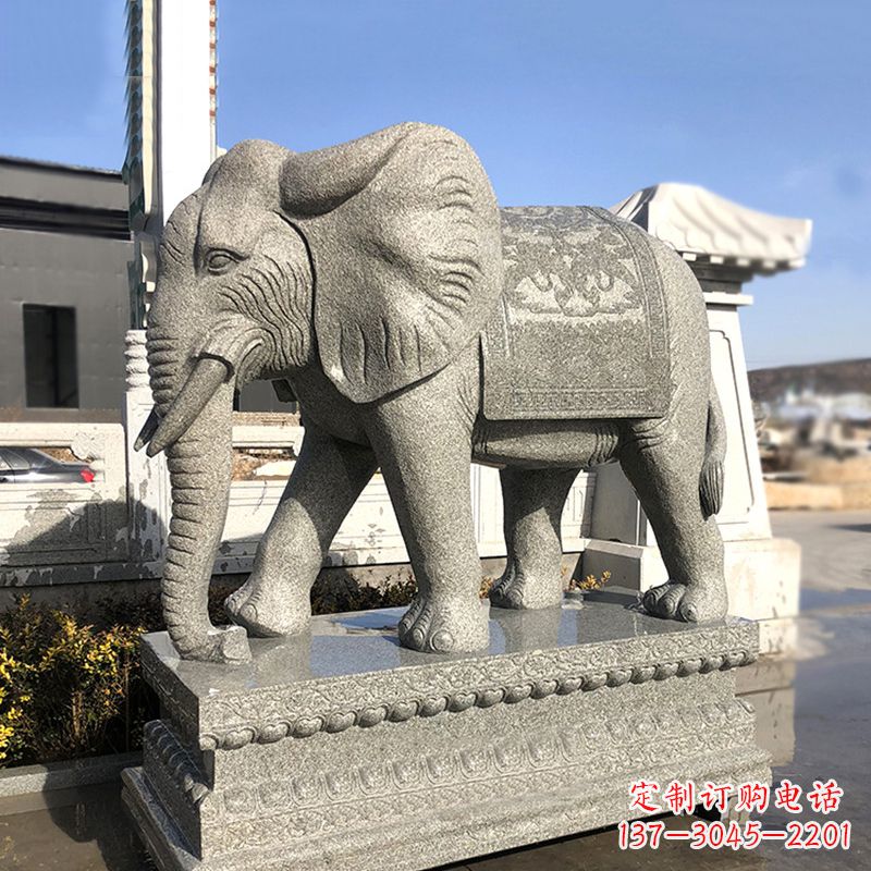 宁波花岗岩大象石雕,融合古典与现代的艺术精品