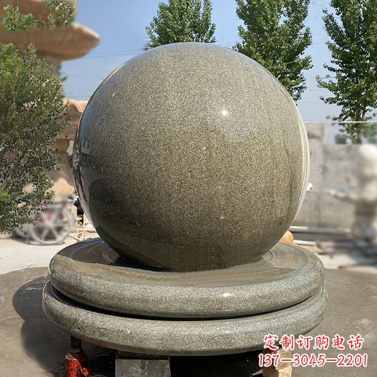 宁波中领雕塑的花岗岩风水球雕塑是一种独特而优…