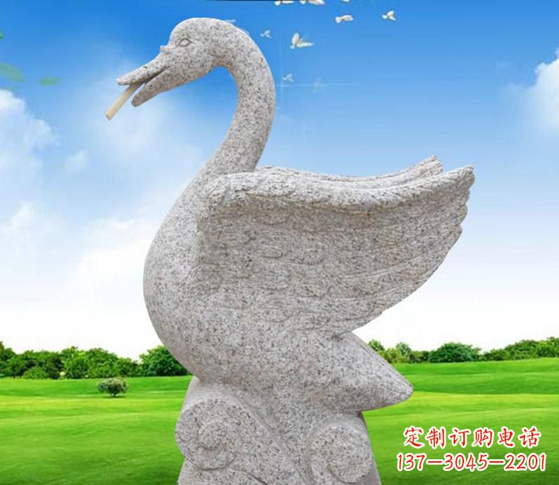宁波花岗岩艺术天鹅雕塑
