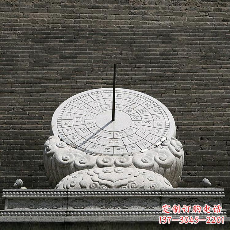 宁波花岗岩古代计时器日晷仪雕塑