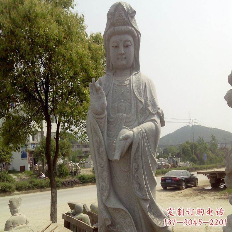 宁波中领雕塑定制--品质观音菩萨石雕