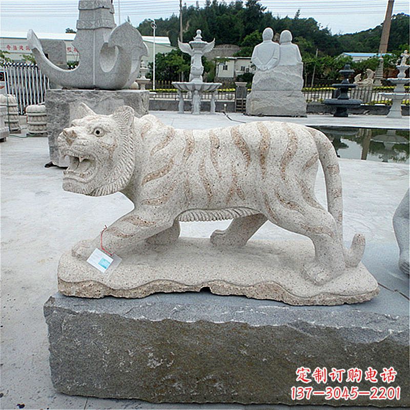 宁波花岗岩老虎石雕,精美细节精雕细琢