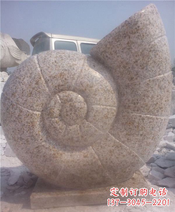 宁波花岗岩蜗牛石雕|质感细腻的蜗牛雕塑