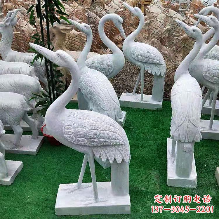 宁波花岗岩仙鹤雕塑,给您的家增添浓浓的古典风情