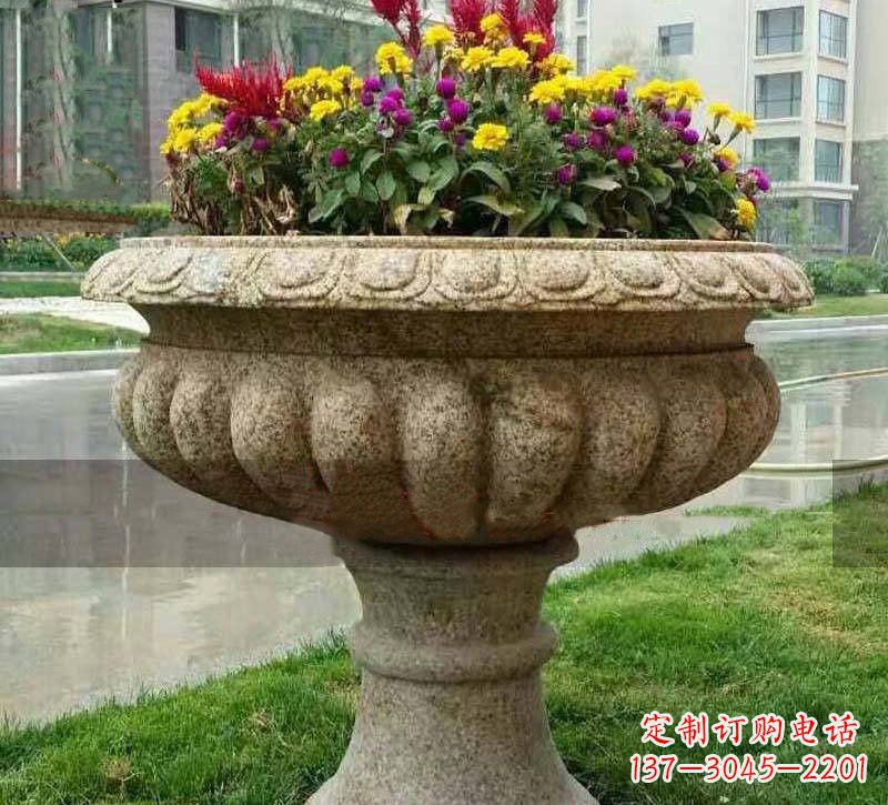 宁波花岗岩小区花盆石雕