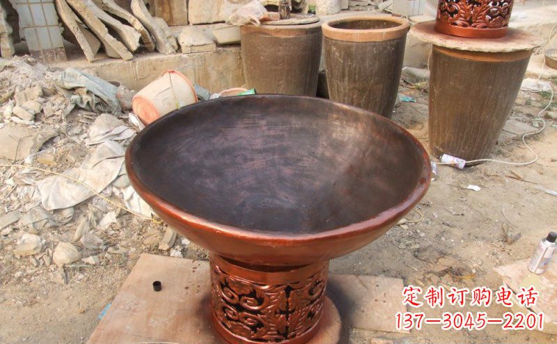 宁波花盆公园景观铜雕