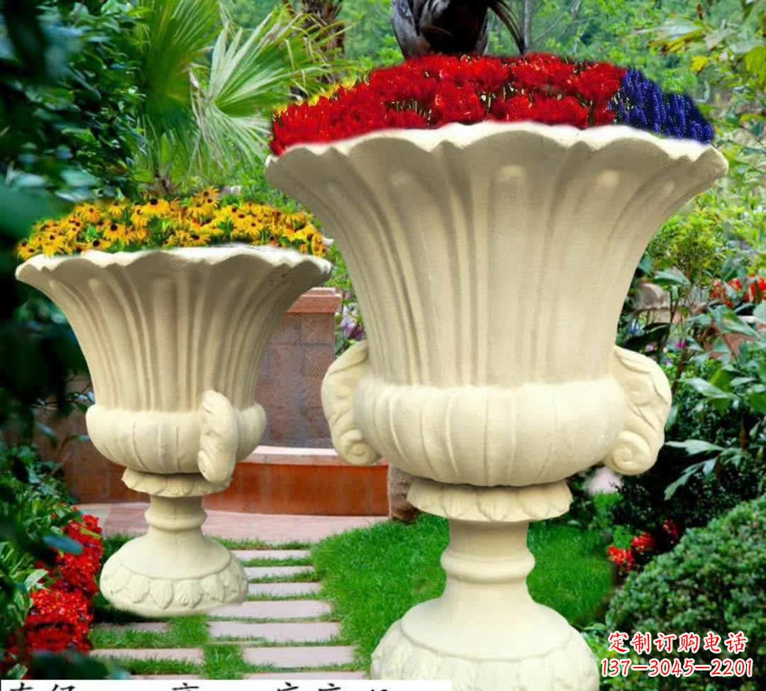 宁波花园景观花盆石雕