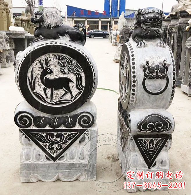 宁波品质卓越的黄山石雕门墩石