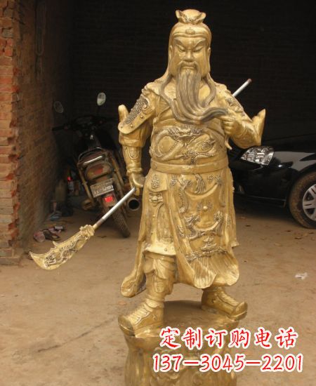 宁波黄铜关公像
