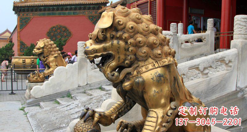 宁波黄铜狮子故宫狮雕塑